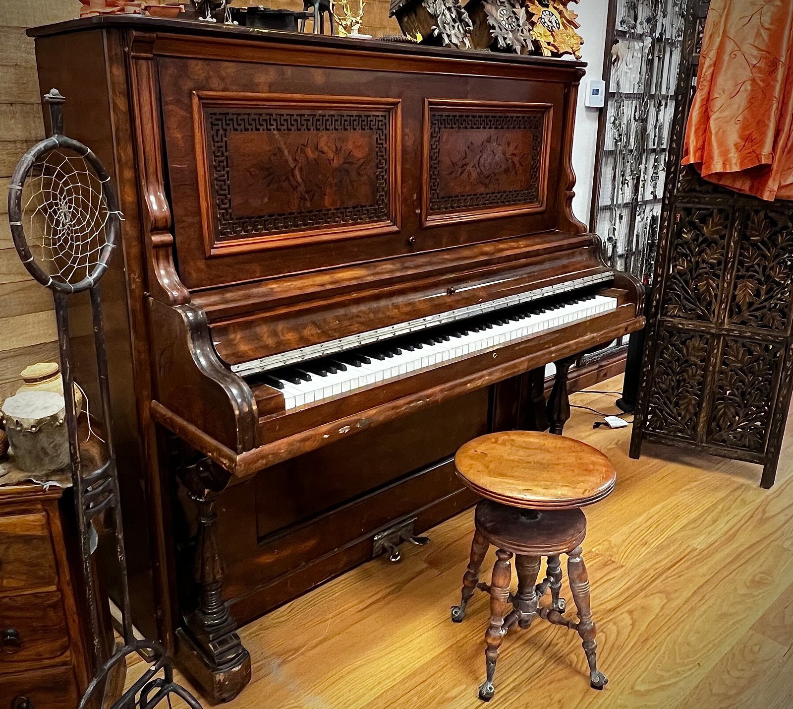 Victorian Parlor with Global Curios
