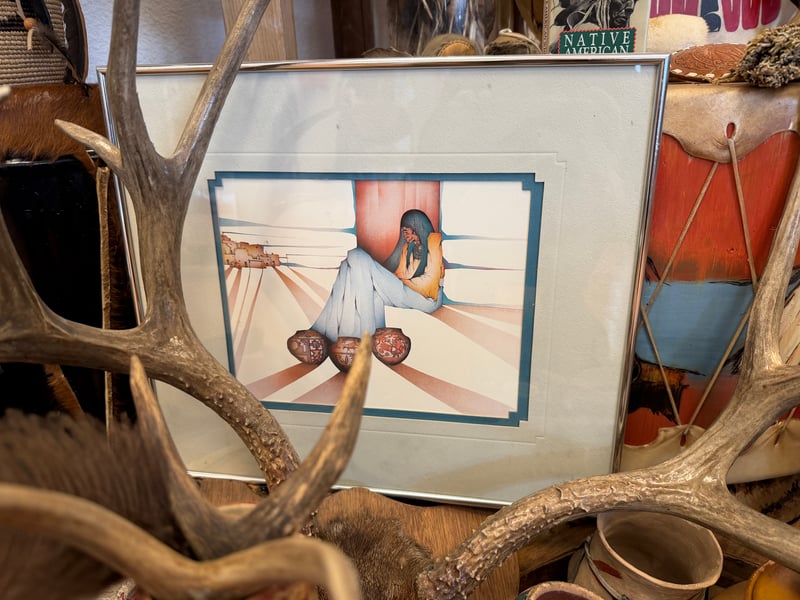 Framed Native American Print