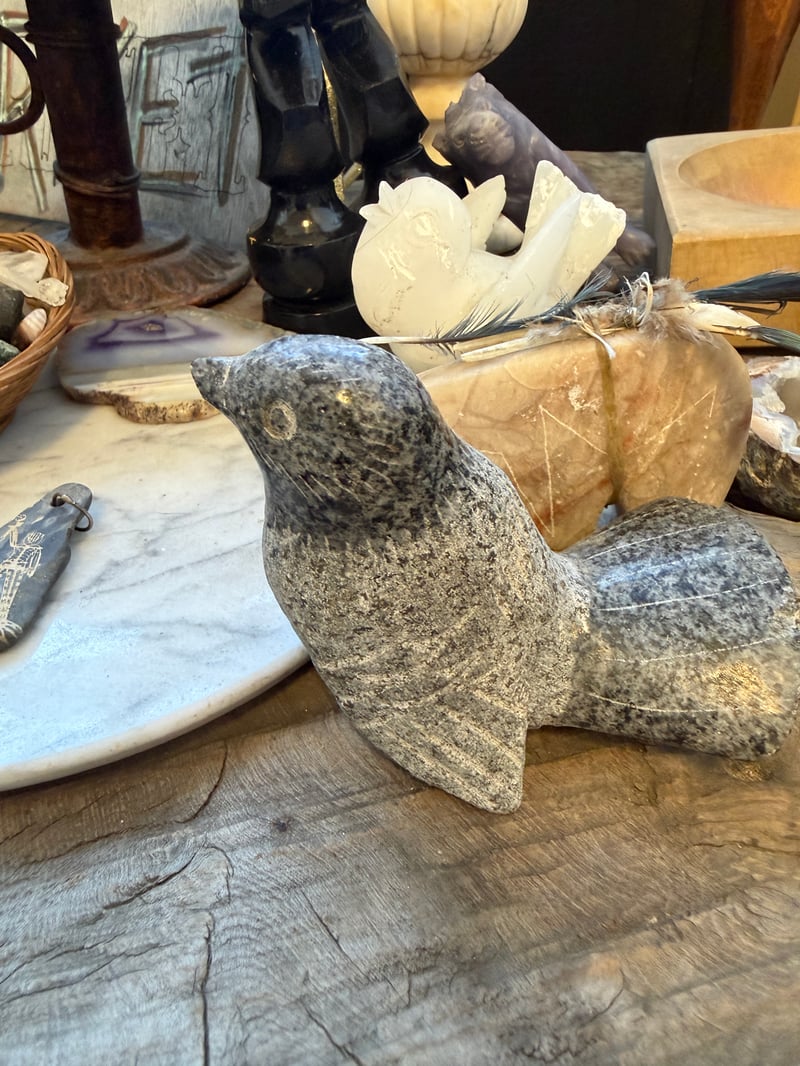 Stone Bird Figurine